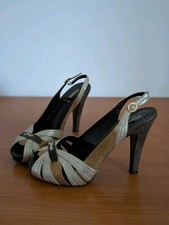 FENDI Leather Heels Sandals