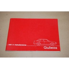 LIBRETTO USO MANUTENZIONE ALFA ROMEO GIULIETTA 1980 OTTIMO