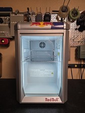 Red Bull Mini Fridge Lighted