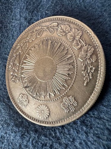 Moneta argento meiji anni - meiji, 3