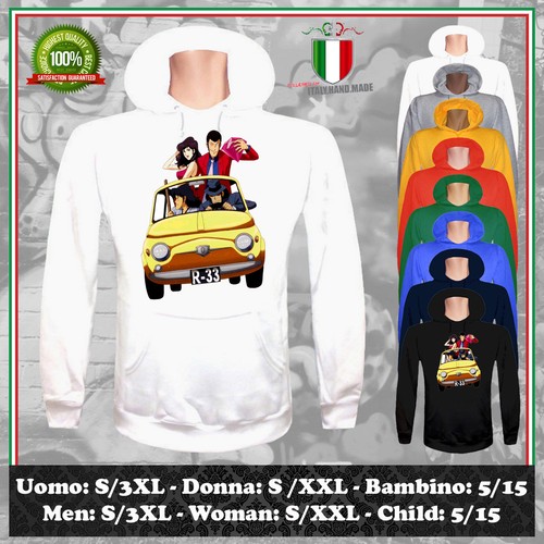Felpa lupin ispirato cartoon - felpa,