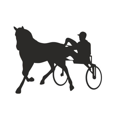 Adesivo sulky equitazione x - 13,