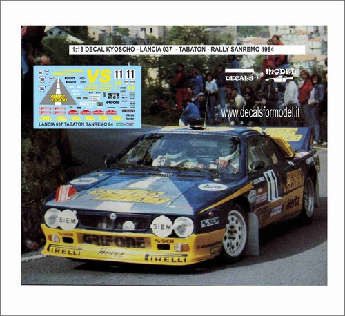 Decals lancia 037 olio - 037,