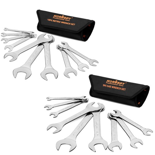 19pc combination wrench set