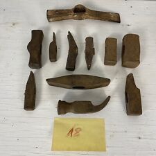 Lotto 11 pezzi di antichi vecchi martelli attrezzi rurali da lavoro