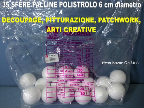 Palline sfere polistirolo - palline,