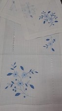 Set pezzi centrini lino - 3,