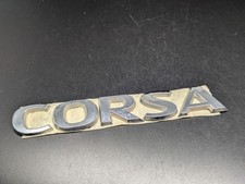 OPEL CORSA LOGO SIGLA EMBLEMA FREGIO STEMMA SCRITTA BADGE TARGA NOME TARGHETTA