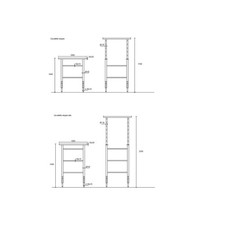 CAVALLETTO DOPPIO REGOLABILE 100-170 CM