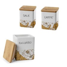 TRIS BARATTOLI SALE, ZUCCHERO