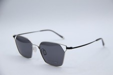 OCCHIALI DA SOLE PARADIGM 20-50 SI ARGENTO NERO POLARIZZATO AUTENTICI 53-18