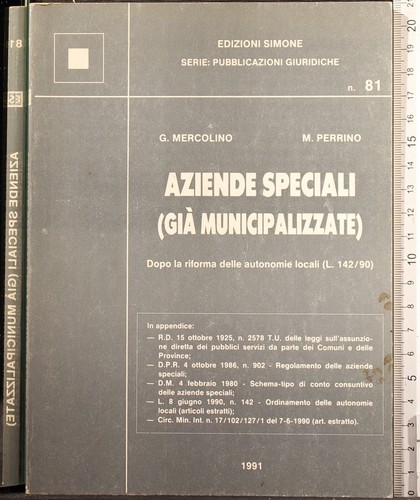 Aziende speciali già - aziende, (giÀ
