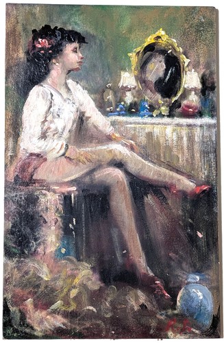 Opera originale derain olio - opera, su
