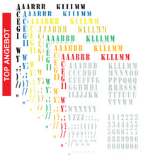 alfabeto ABC lettere numeri