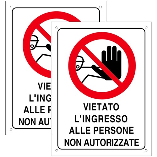 Cartello area vietato - cartello,