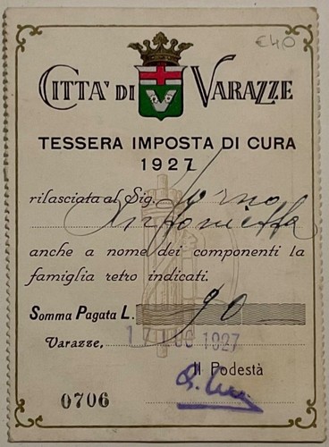 Città varazze tessera - di,