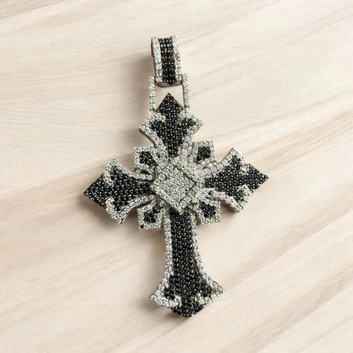 Ciondolo croce moissanite - ciondolo,