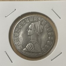 500 LIRE CARAVELLE 1957 BANDIERE CONTROVENTO COPIA RICONIO PLACCATO ARGENTO