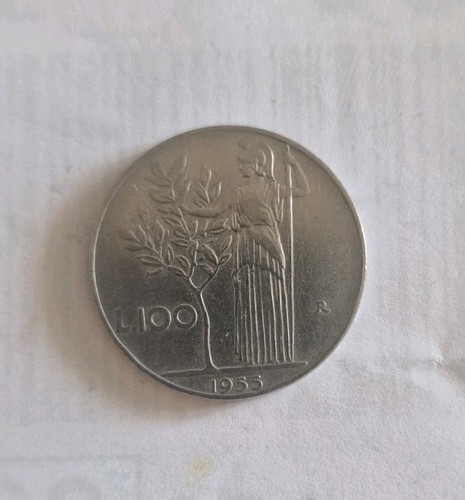 1955 100 lire minerva - 100,