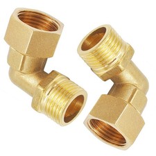 Raccordo a gomito in ottone 90