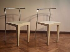 2 sedie bianche usate design Dr Glob by Starck per Kartell