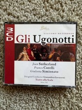 Opera CD Giacomo Meyerbeer by Gli Ugonotti Les Huguenots 1996 GL100604 3 CDs set
