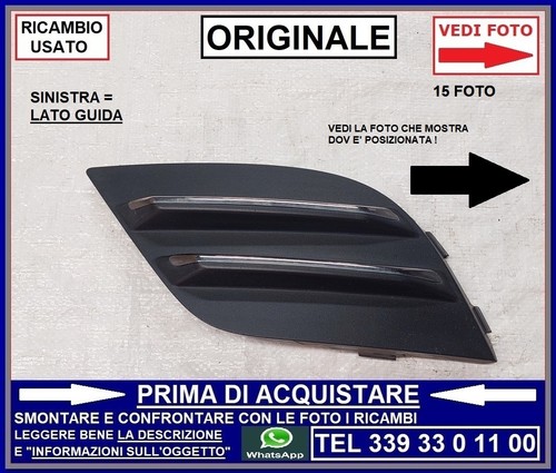 Modanatura plastica sinistra - plastica,