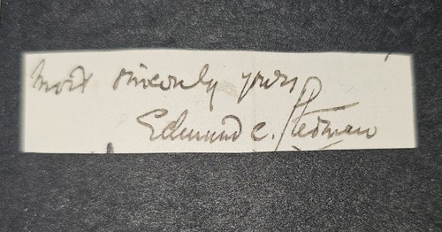 Autografo edmund clarence - autografo,