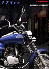 Brochure depliant Kawasaki 125