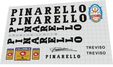 SET ADESIVI TELAIO PINARELLO TREVISO 1991 con COLUMBUS SL
