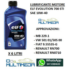 6 LITRI OLIO MOTORE ELF