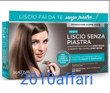 Kativa Kit Liscio senza Piastra Capelli Crespi  Doppie Punte - Stiratura Capelli