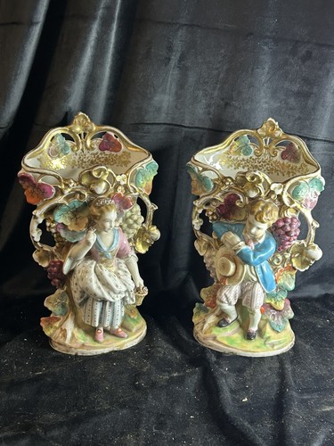 Paire vases porcelaine de - vases,