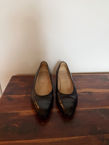Chanel decolte nere pelle - chanel, in