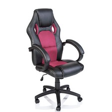 TRESKO® Sedia Poltrona da ufficio girevole per casa Racing Gaming Rosa