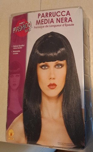 Parrucca donna media nera new - donna,