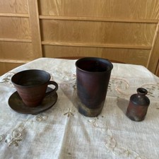 Bizen Pottery Set di tazzine