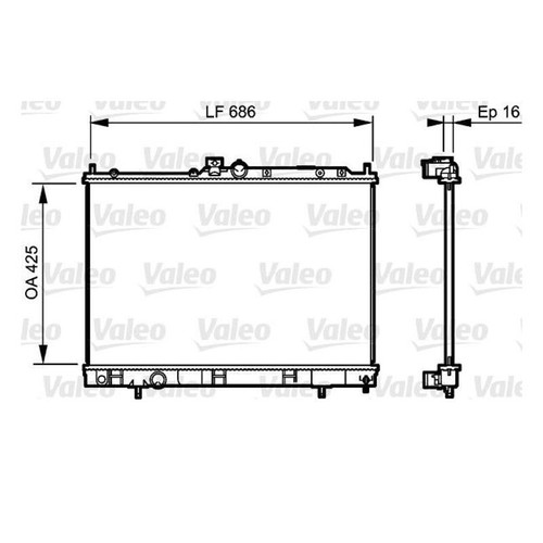 Valeo 735201 radiatore - 735201,