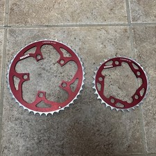 Corone Race Face 94 BCD 44t e 32t rosso anodizzato vintage retrò MTB