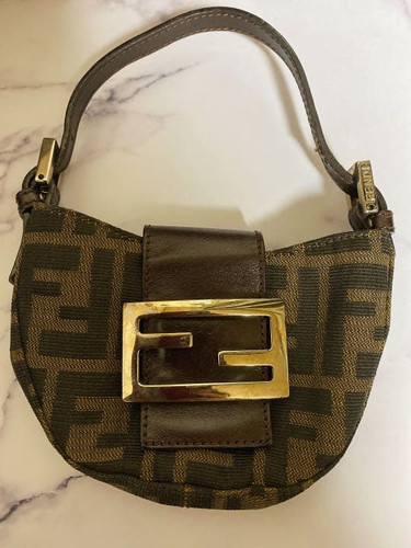 Fendi mini croissant zucca - croissant, ff
