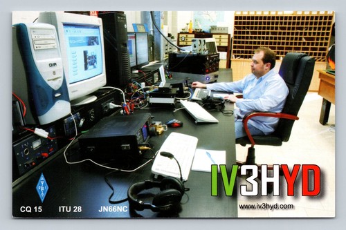 Ham radio qsl iv3hyd italia - ham,