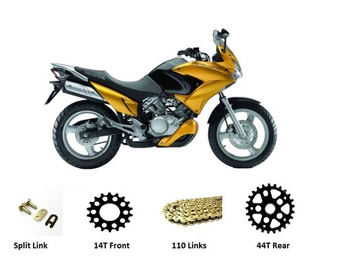 Kit catena pignone oro - e,