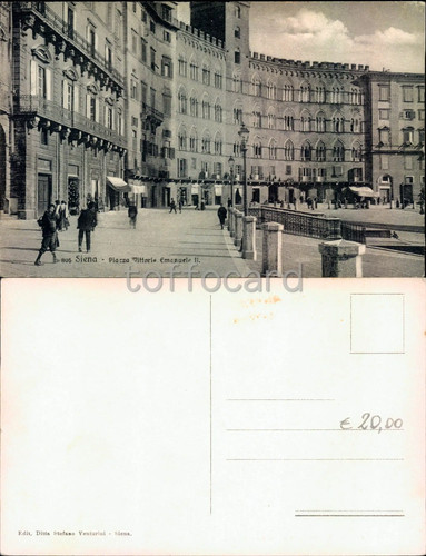 Siena citta piazza - citta'-piazza, vittorio