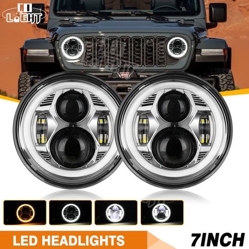Coppia fari led pollici per - led, 7