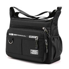 Borse Petto Borsa Crossbody Zaino Spalla Monospalla Nero Marsupio (Q0R)