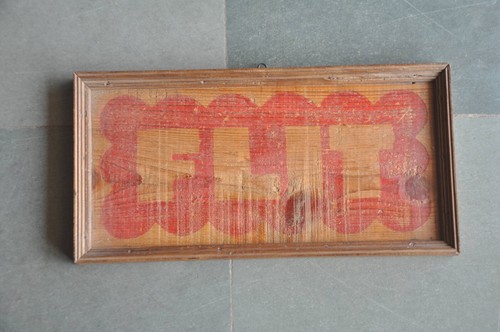 Insegna vintage legno - vintage, in