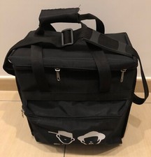 BORSA PER DISCHI IN VINILE - CAPIENZA 60 LP/12"- IN TELA TESSUTO NERO - NUOVA 