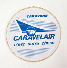 Adesivo decalcomania Caravane Caravelair C'est Autre Chose blu e bianco