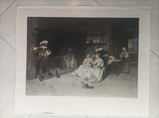1878 Fotoincisione di Goupil da soggetto di Adrien Moreau 47x58 cm 2