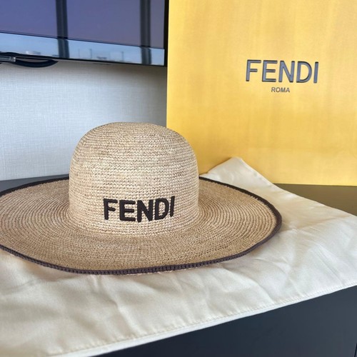 Fendi cappello paglia - cappello,